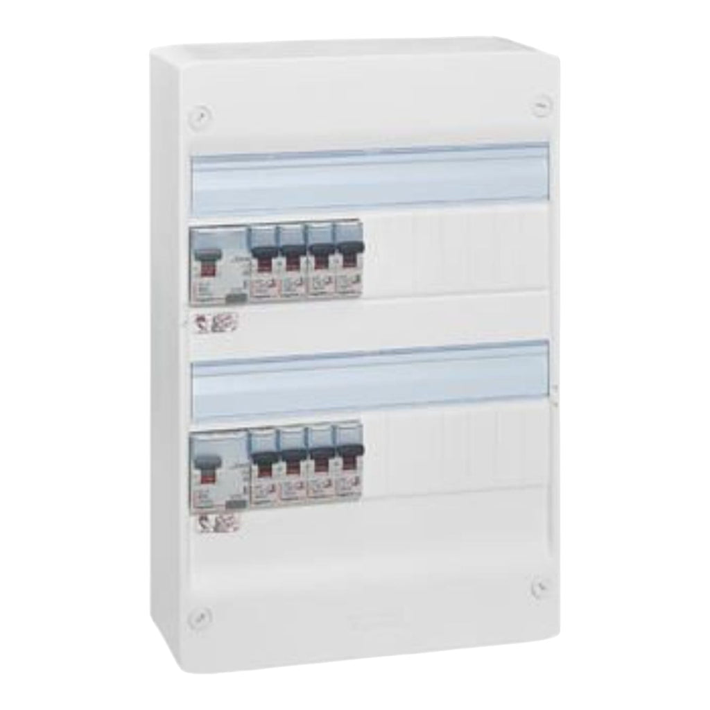 Tableaux électrique pré-équipé LEGRAND 2 rangées - 1ID 63A 1ID 40AC + 8 disj